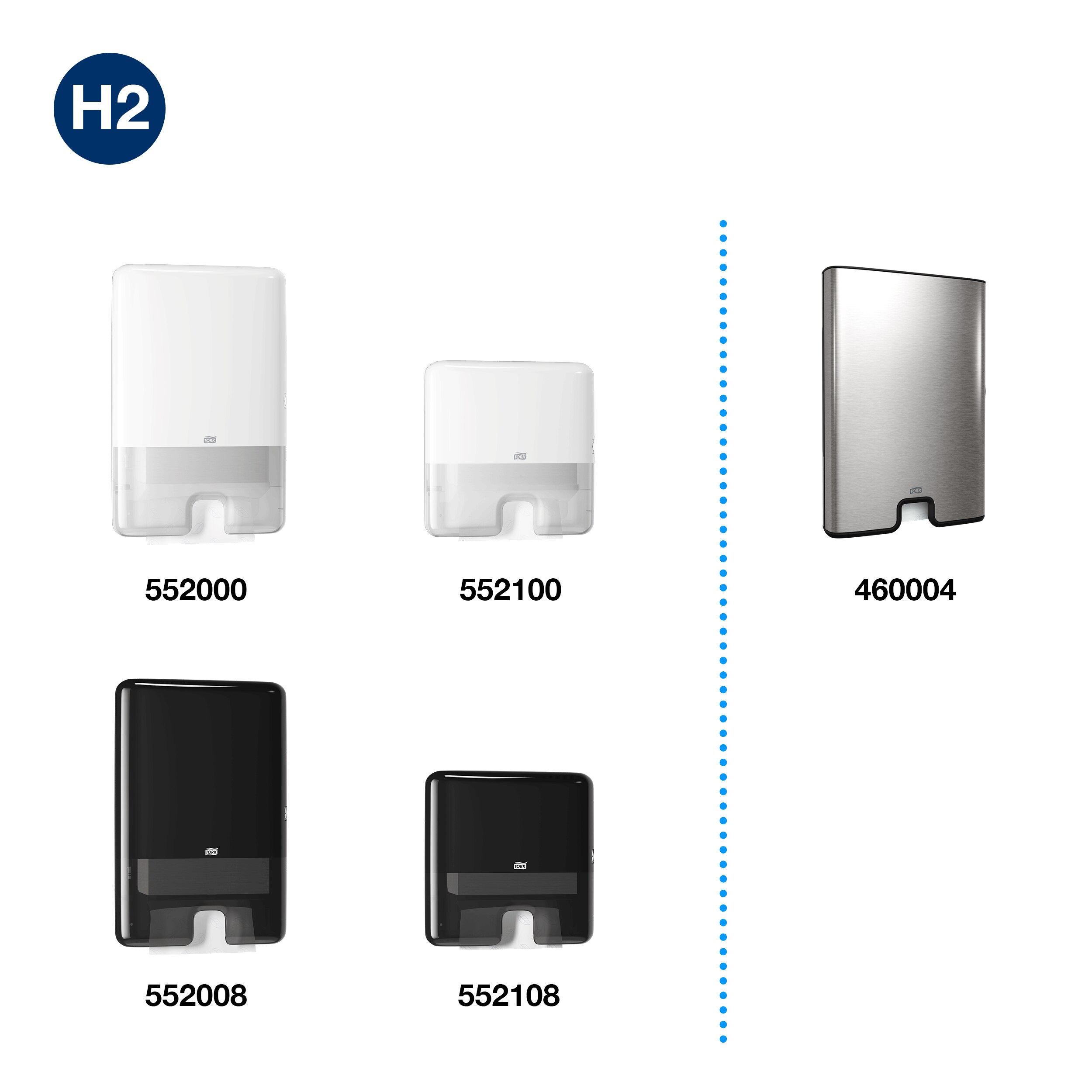 Tork Xpress Multifold Premium 2-ply H2 paper towels, 170 sheets, 21.2 x 32 cm.