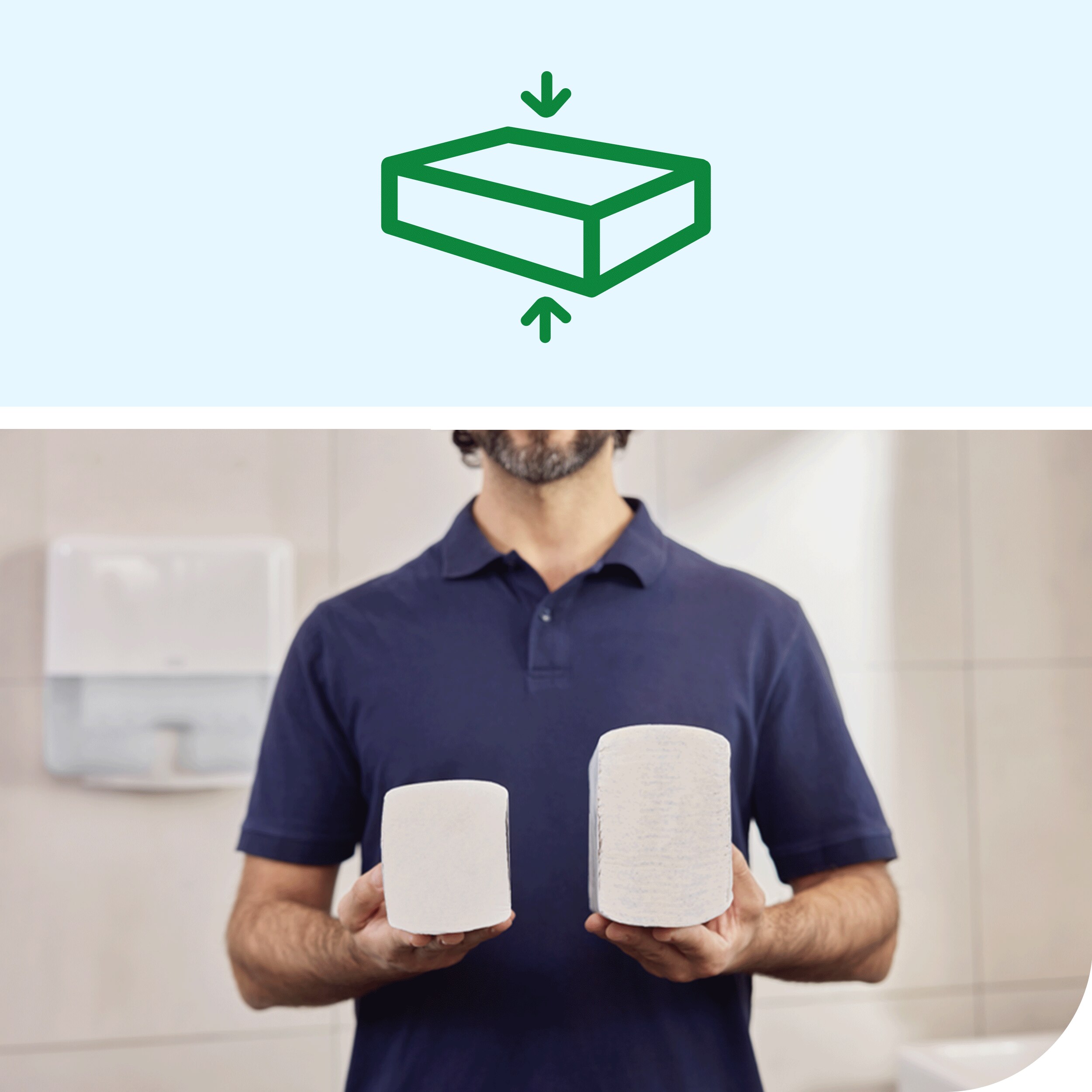 Tork Xpress Multifold Premium 2-ply H2 paper towels, 170 sheets, 21.2 x 32 cm.