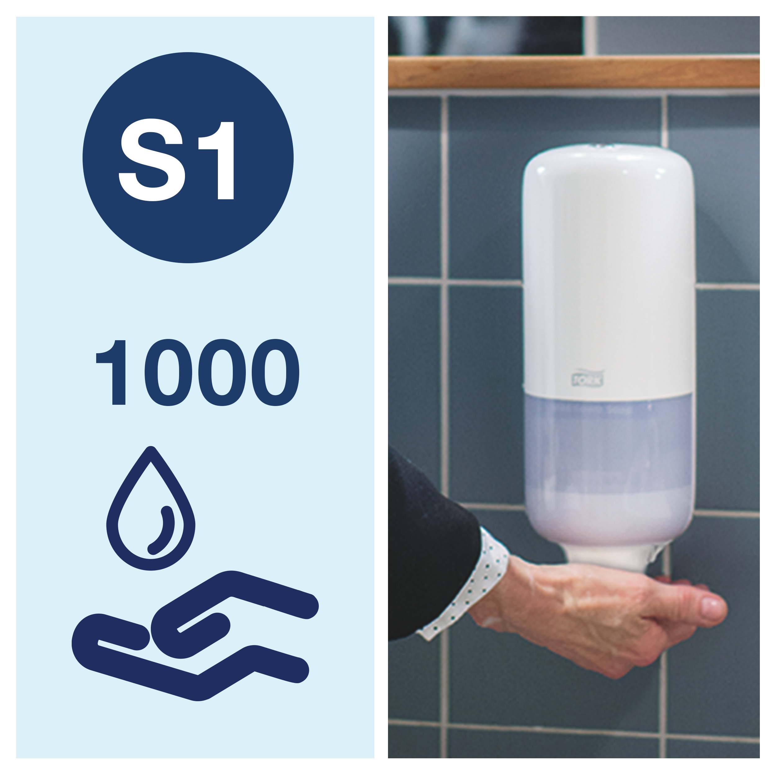 Liquid soap PREMIUM luxury, S1, 1 l = 1000 doses