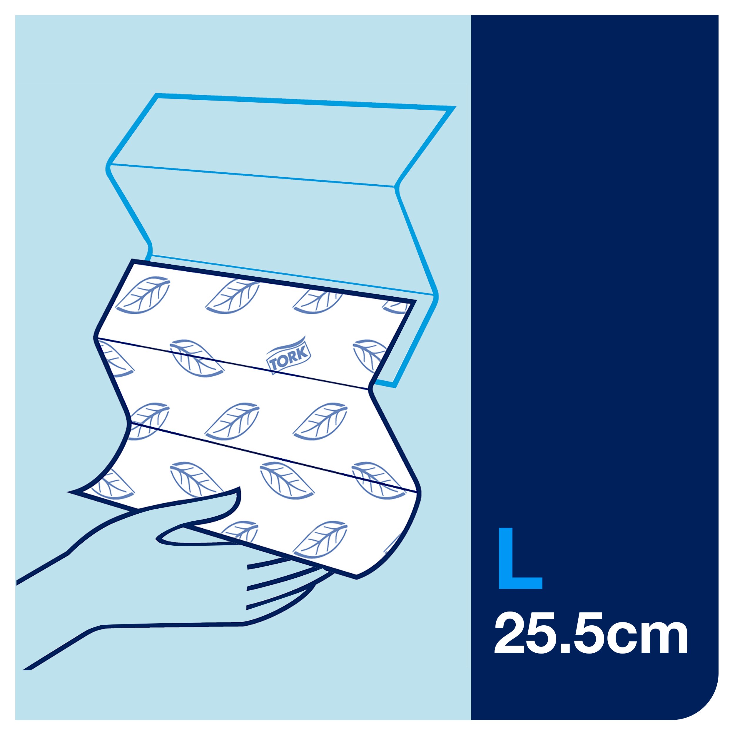 Paper towels Tork Xpress Multifold Advanced 2-fold, H2, 180 towels, 21.2 x 25.5cm