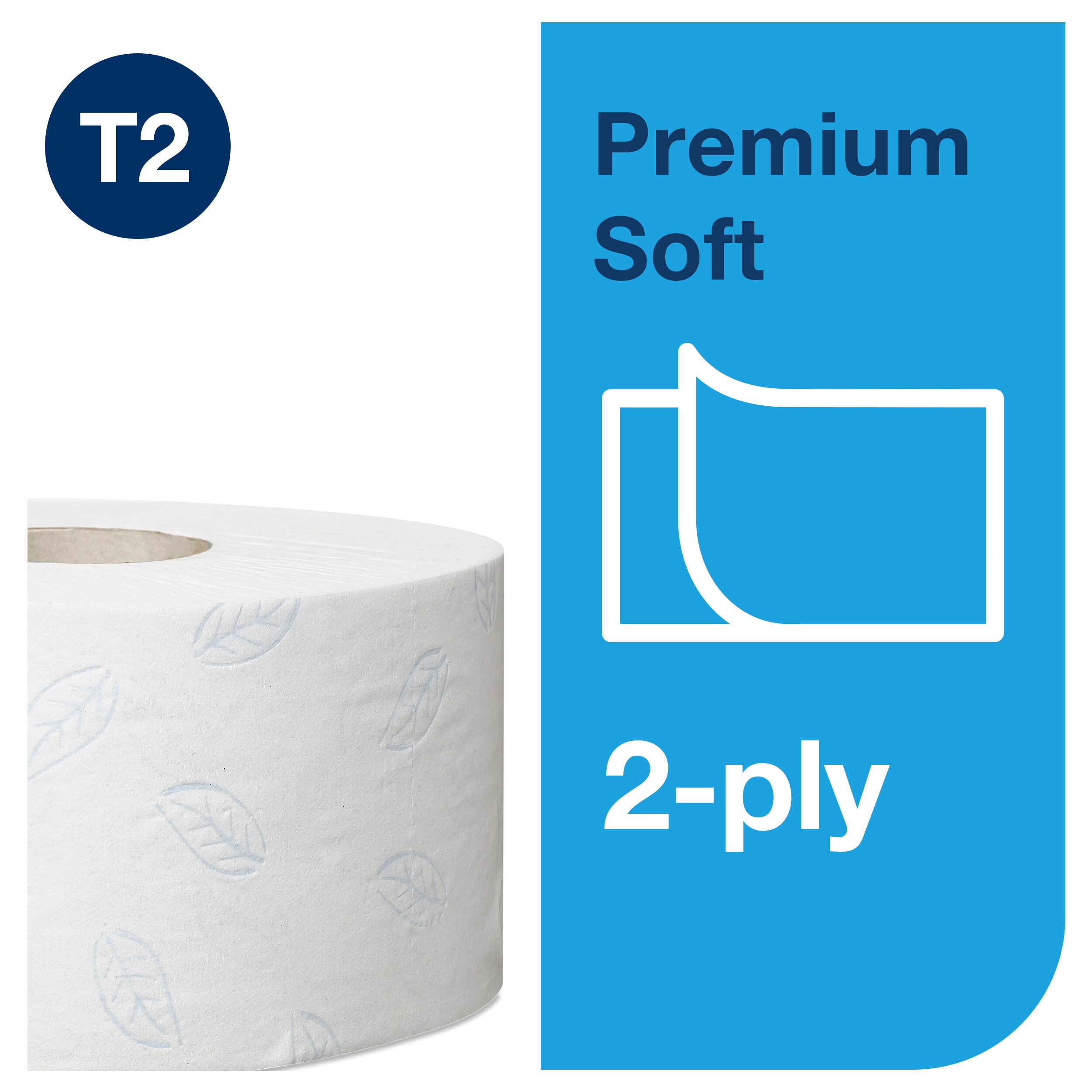 Toilet paper JUMBO Premium MINI 2-ply, roll 170m, number of pieces 850, color white,