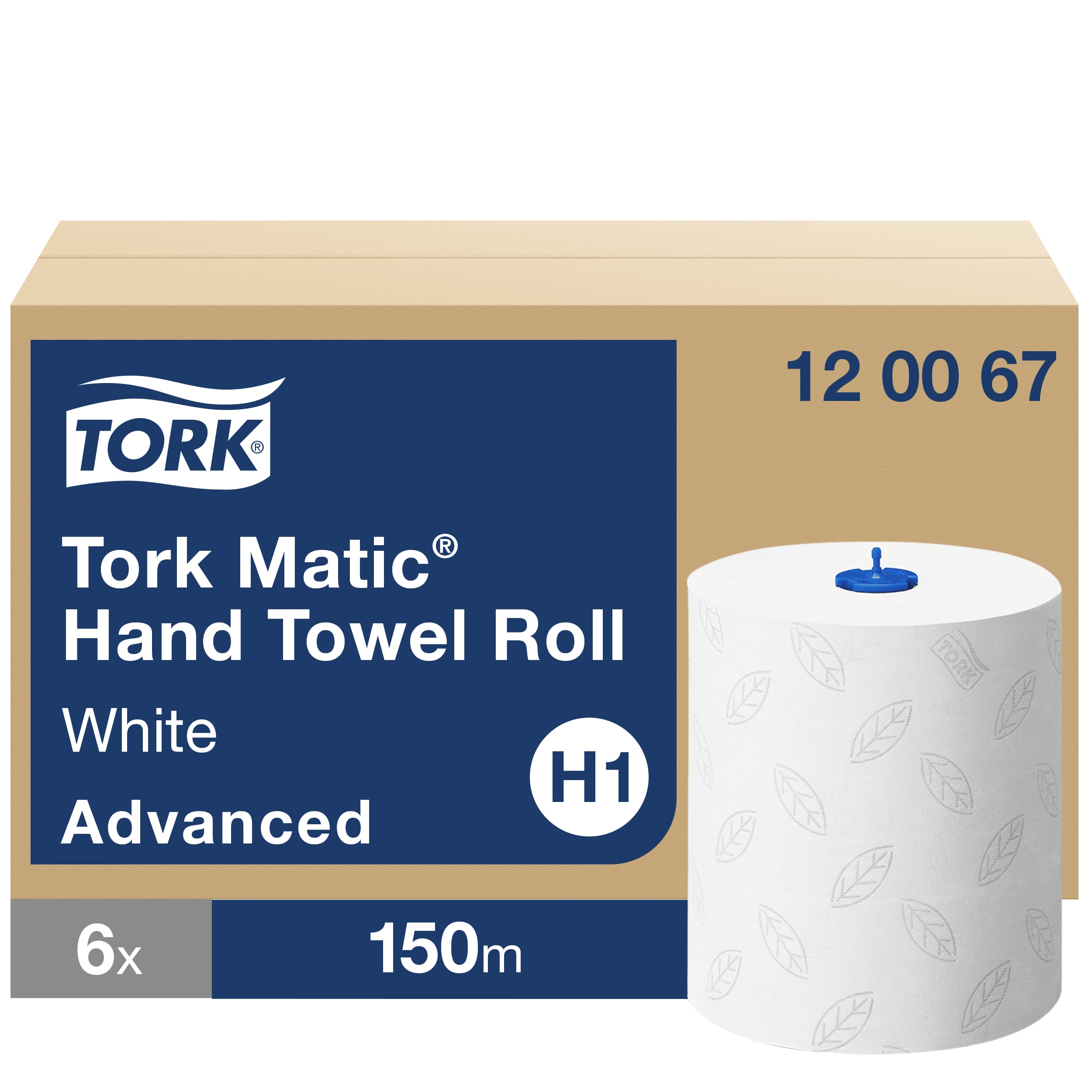 Tork Matic Roll Soft Paper Towels, 2-ply H1, 600 sheets