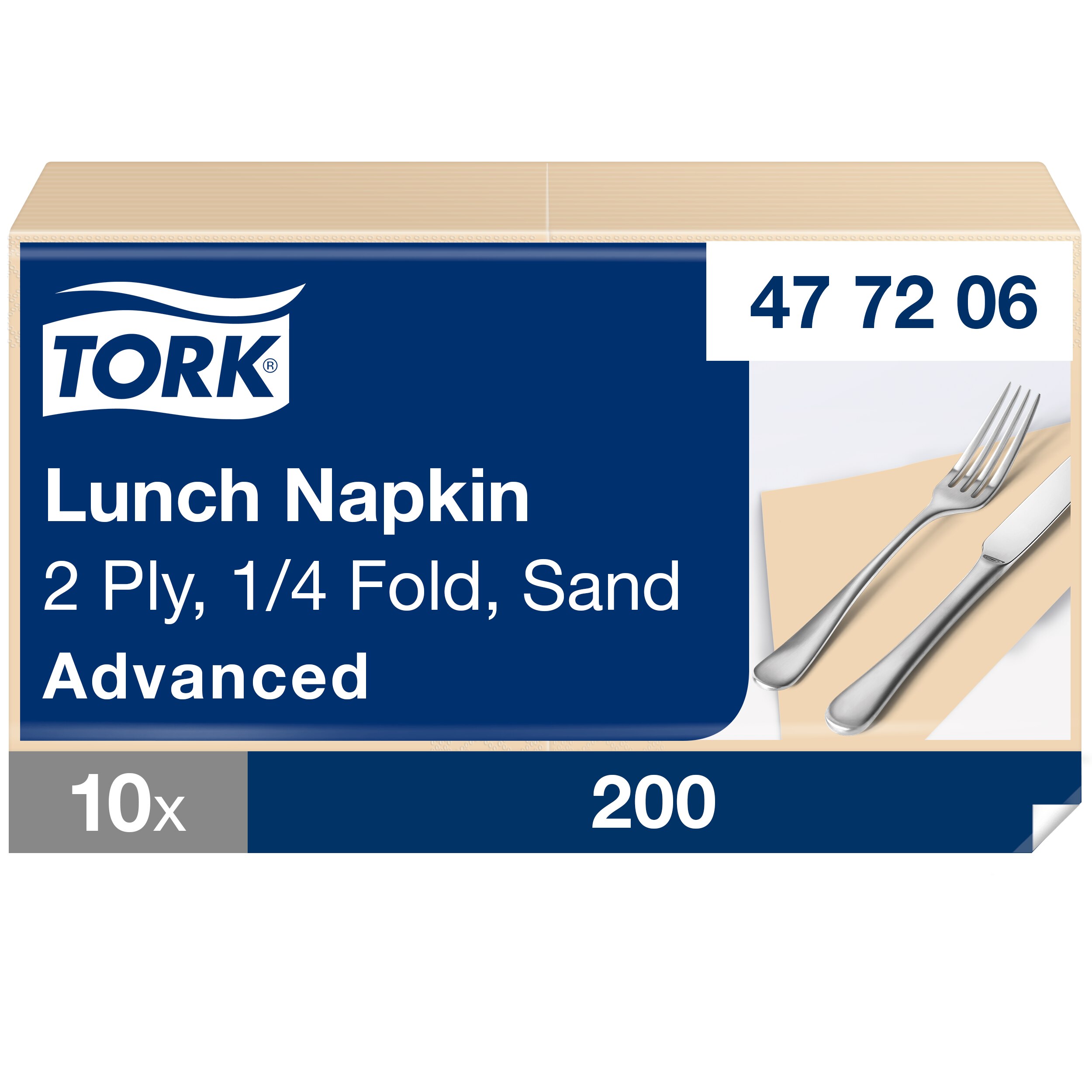 napkin 33x33/200 2-ply sand