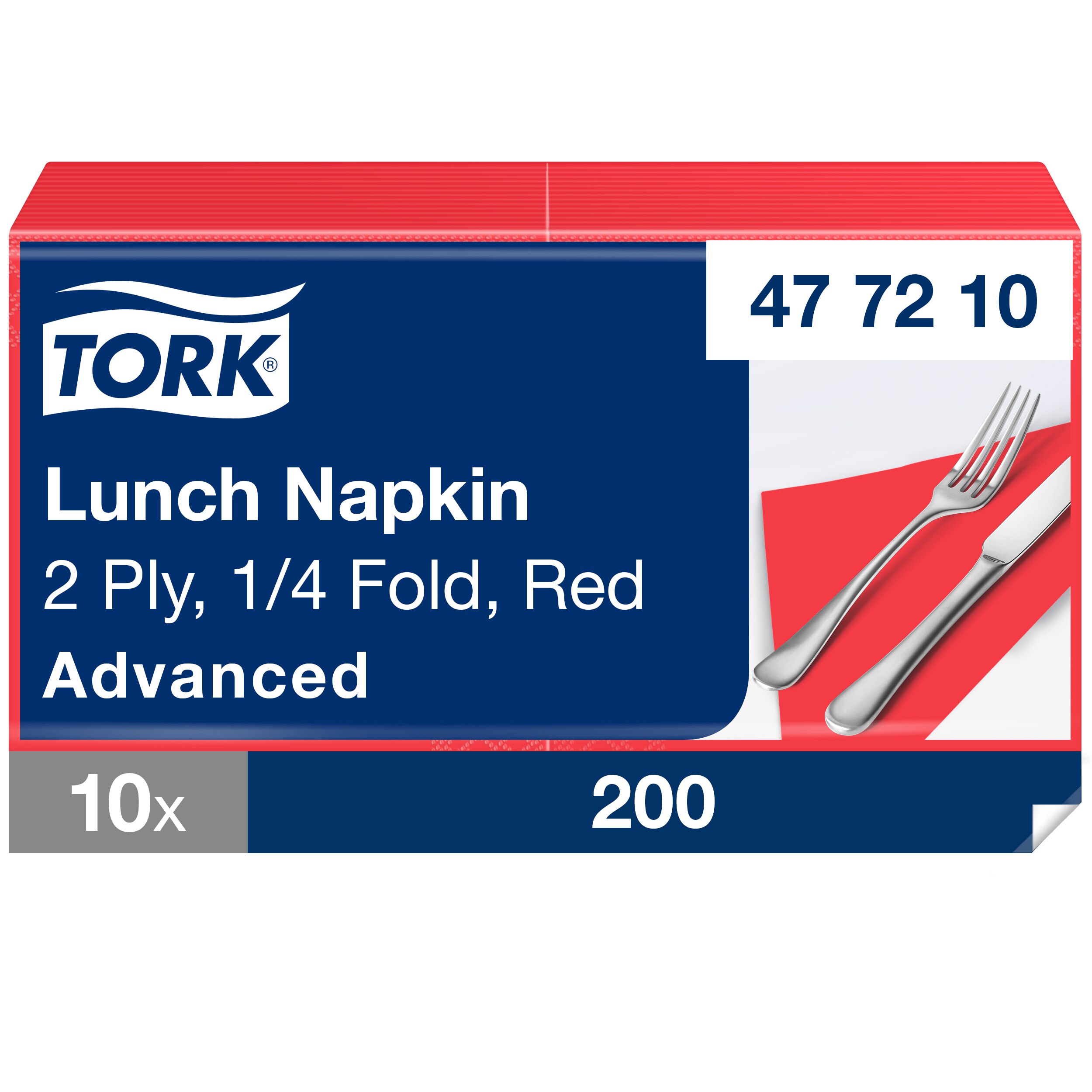 napkin 33x33/200 2-ply red