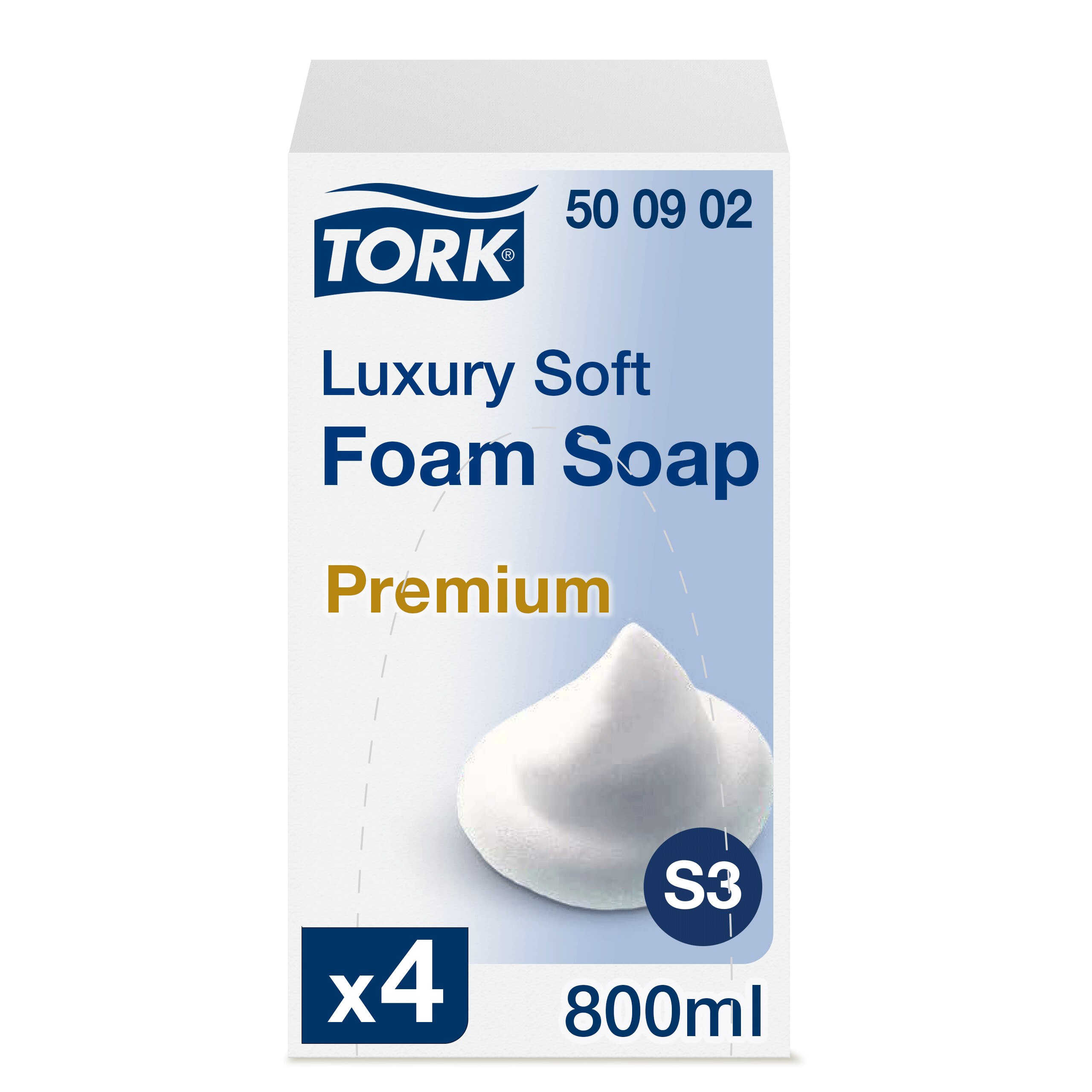Foam soap luxury gentle, 800 ml S3, 2000 doses