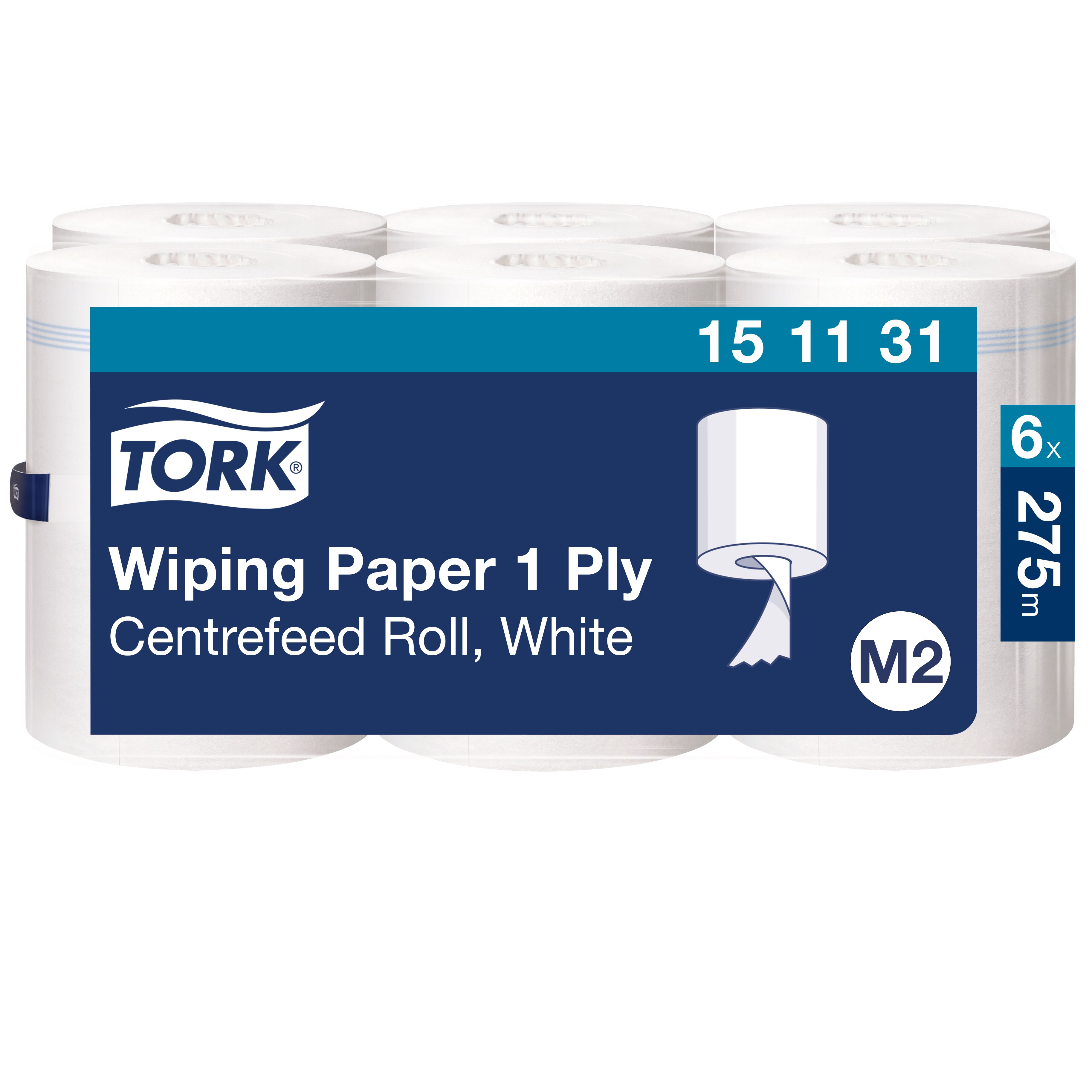 Tork paper towel roll with center unwinding 1-ply, 19 cm / 275 m, M2, white