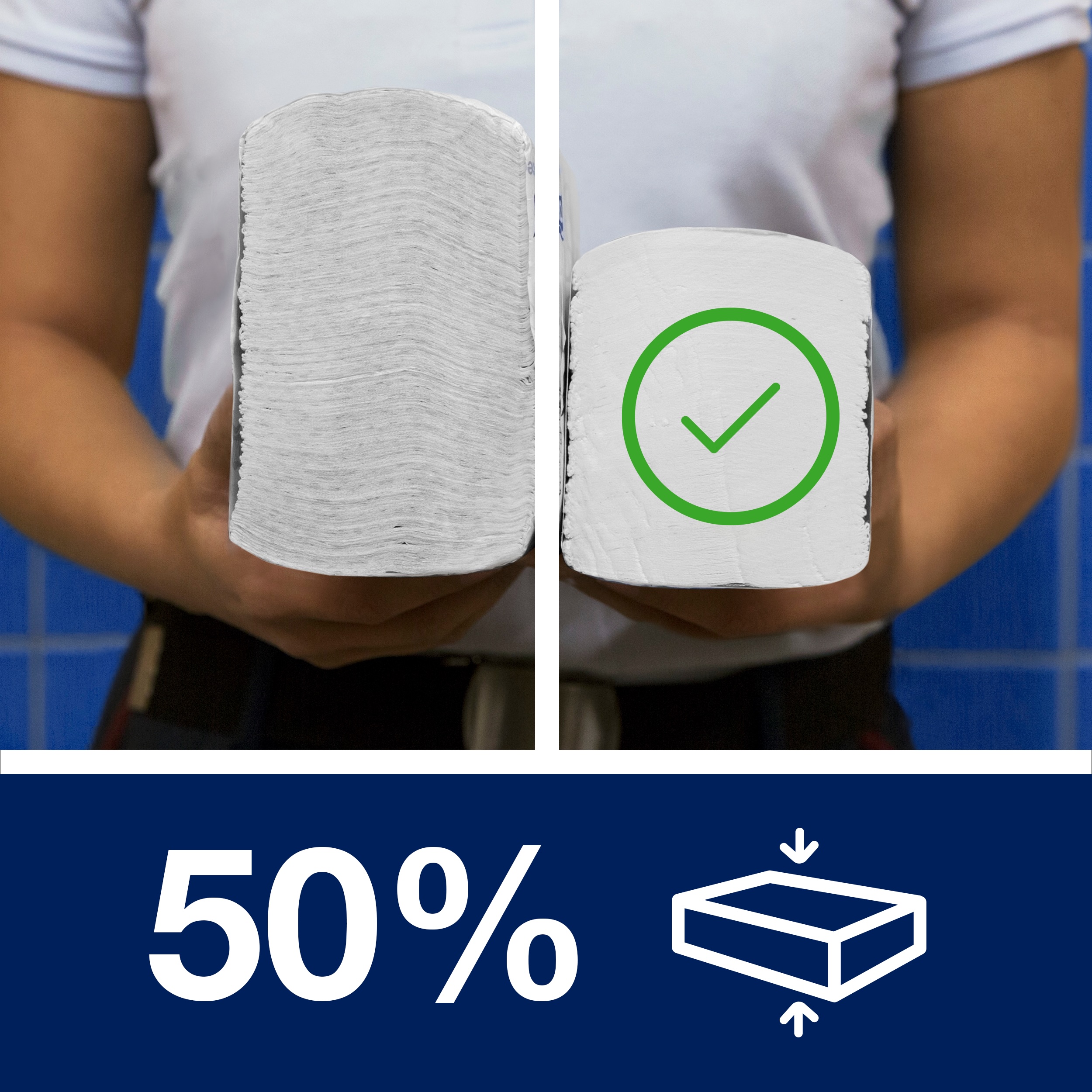PeakServe paper towels, 1-ply, H5, 20.1 x 22.5cm, 12 x 410 pcs = 4,920 pcs of towels, white
