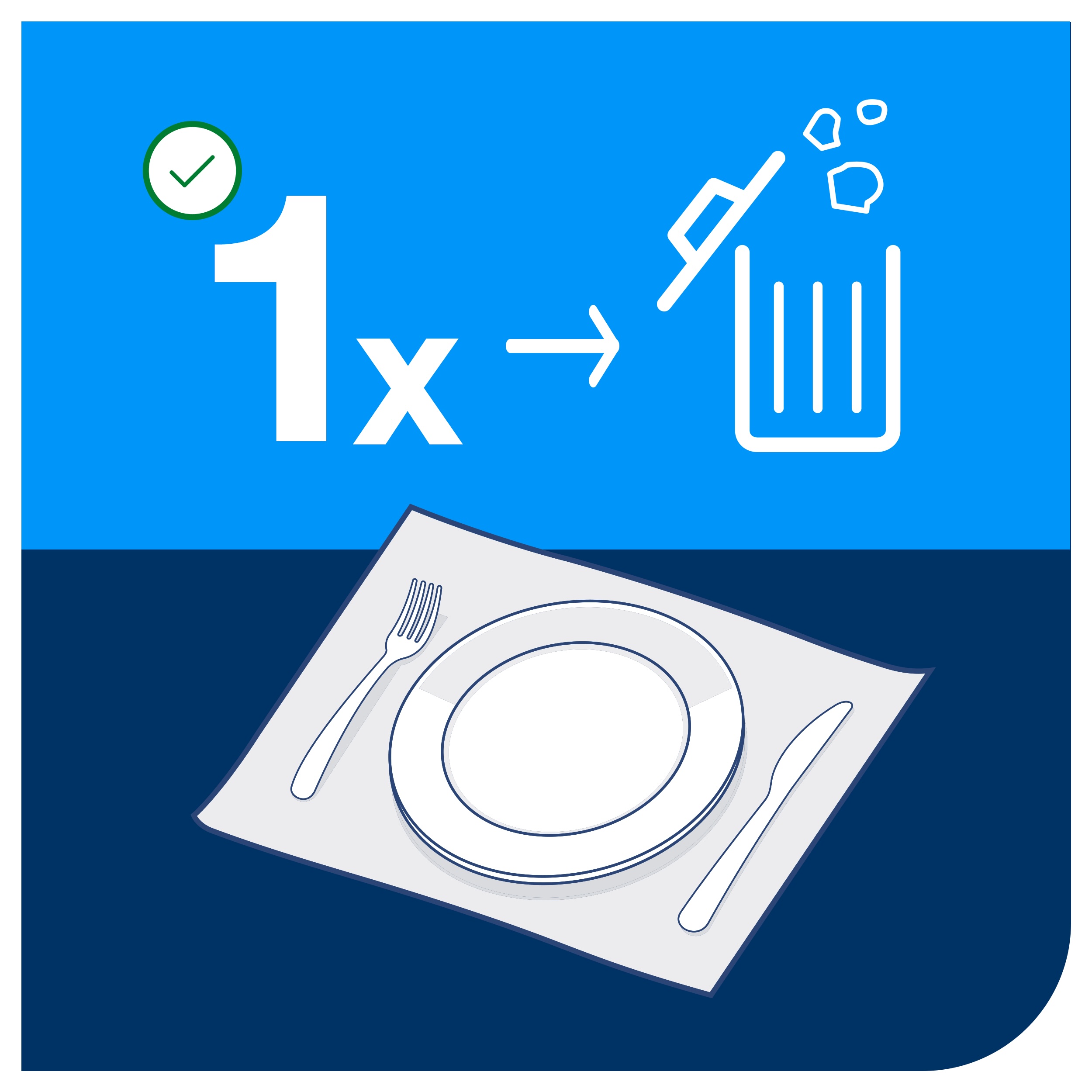 Paper placemats CUISINE 27 x 42 cm / 500 pcs, 1-ply