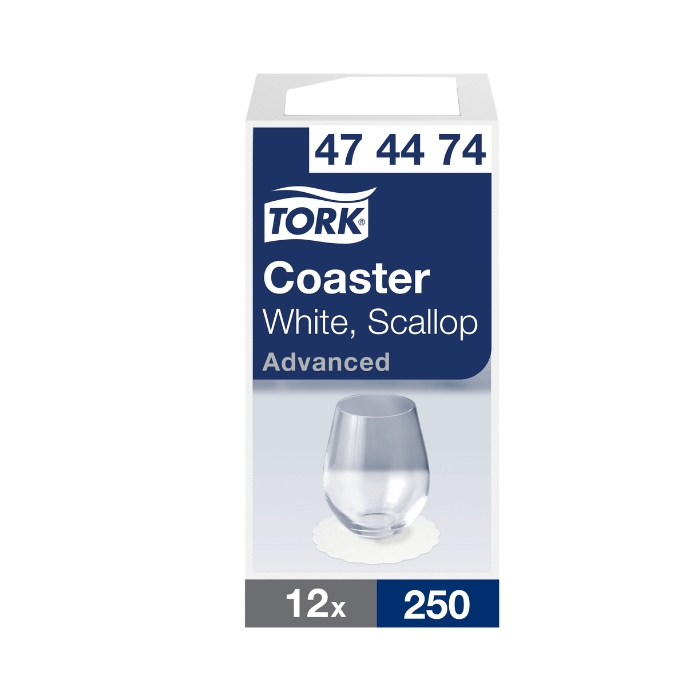 Rosettes 9 cm, 8-row, white, 250pcs