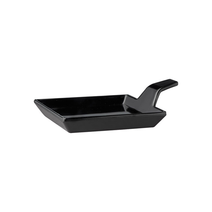 Plate 9,5x9,5 cm melamin black