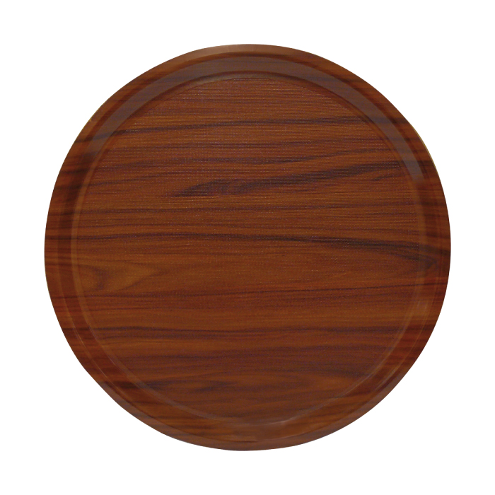 Protiskluzový podnos kulatý O 43cm Midas walnut