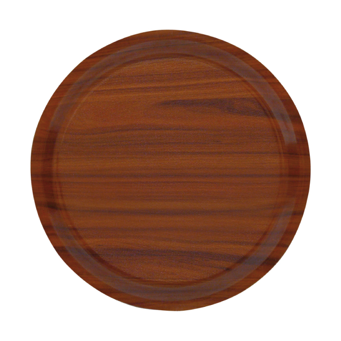 Protiskluzový podnos Midas kulatý O 33 cm Mahagon,walnut