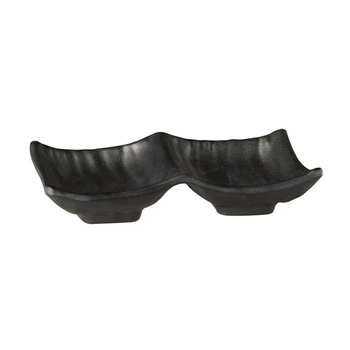 bowl ZEN 14x9 cm black, melamin