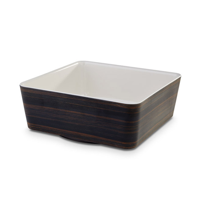 bowl Universal 24x24 cm black-white, melamin