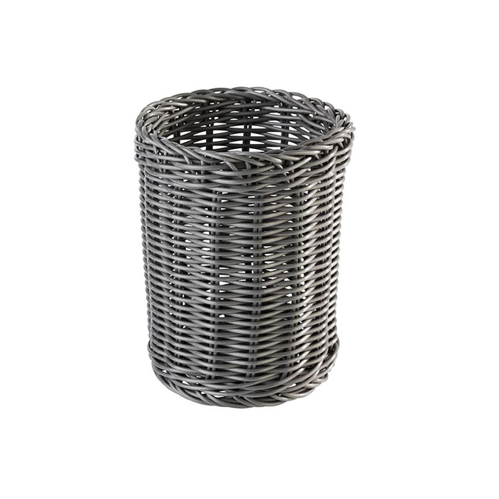 zásobník na příbory, ECONOMIC, polypropylen, antracit, pr. 12 cm, v. 15 cm