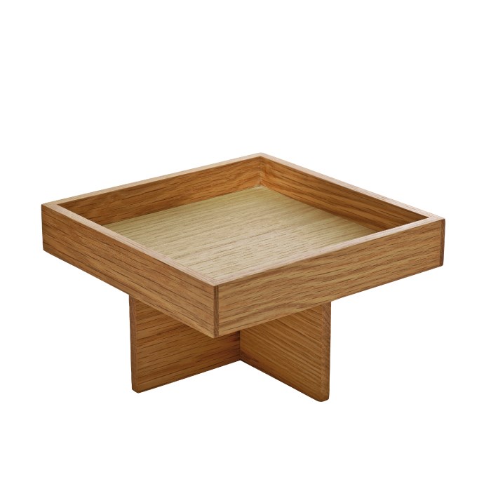 ANANTI Menage square oak 18x18cm, on stand 8cm