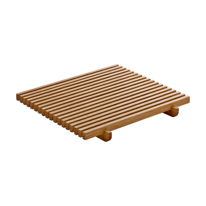 Crumb grid square oak 18x18cm*