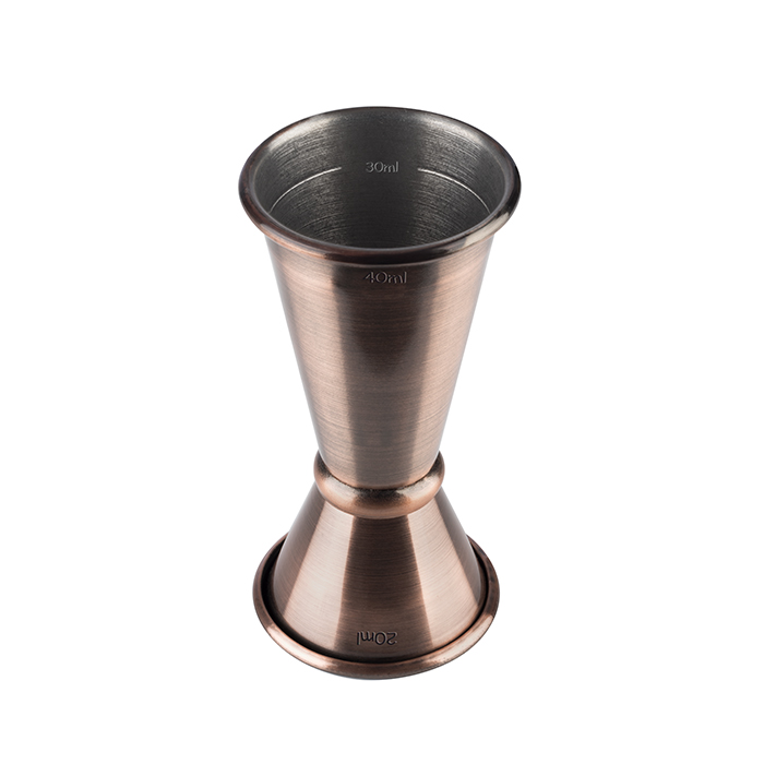 measuring cup 2/4 cl aged copper