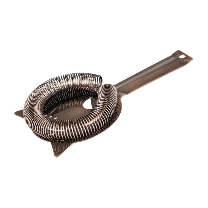 bar strainer 9 cm copper