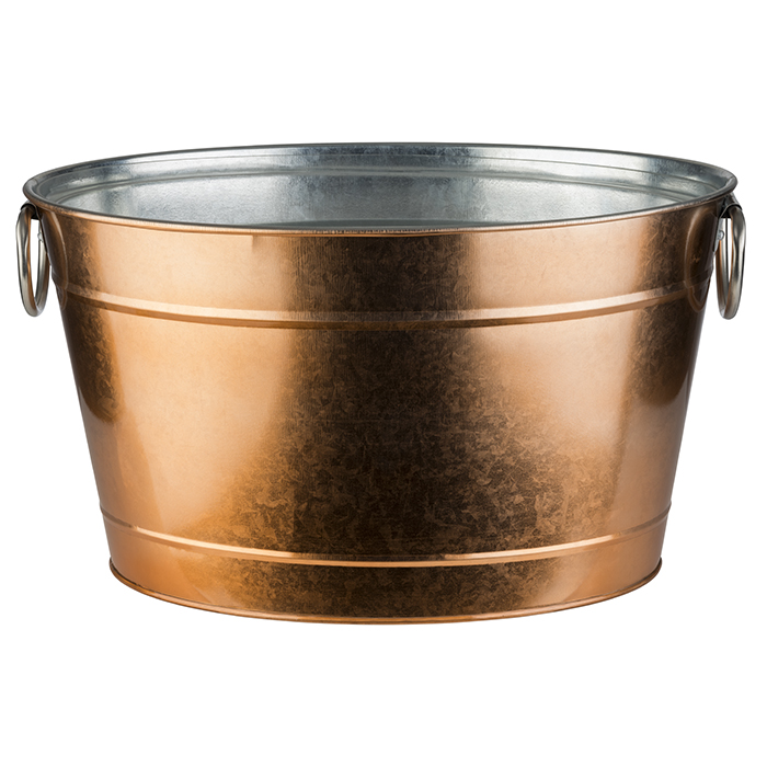 beverage tub 11 ltr., copper look