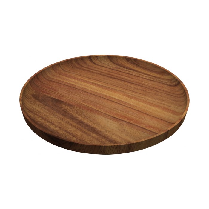 Holzteller flach rund 24cm