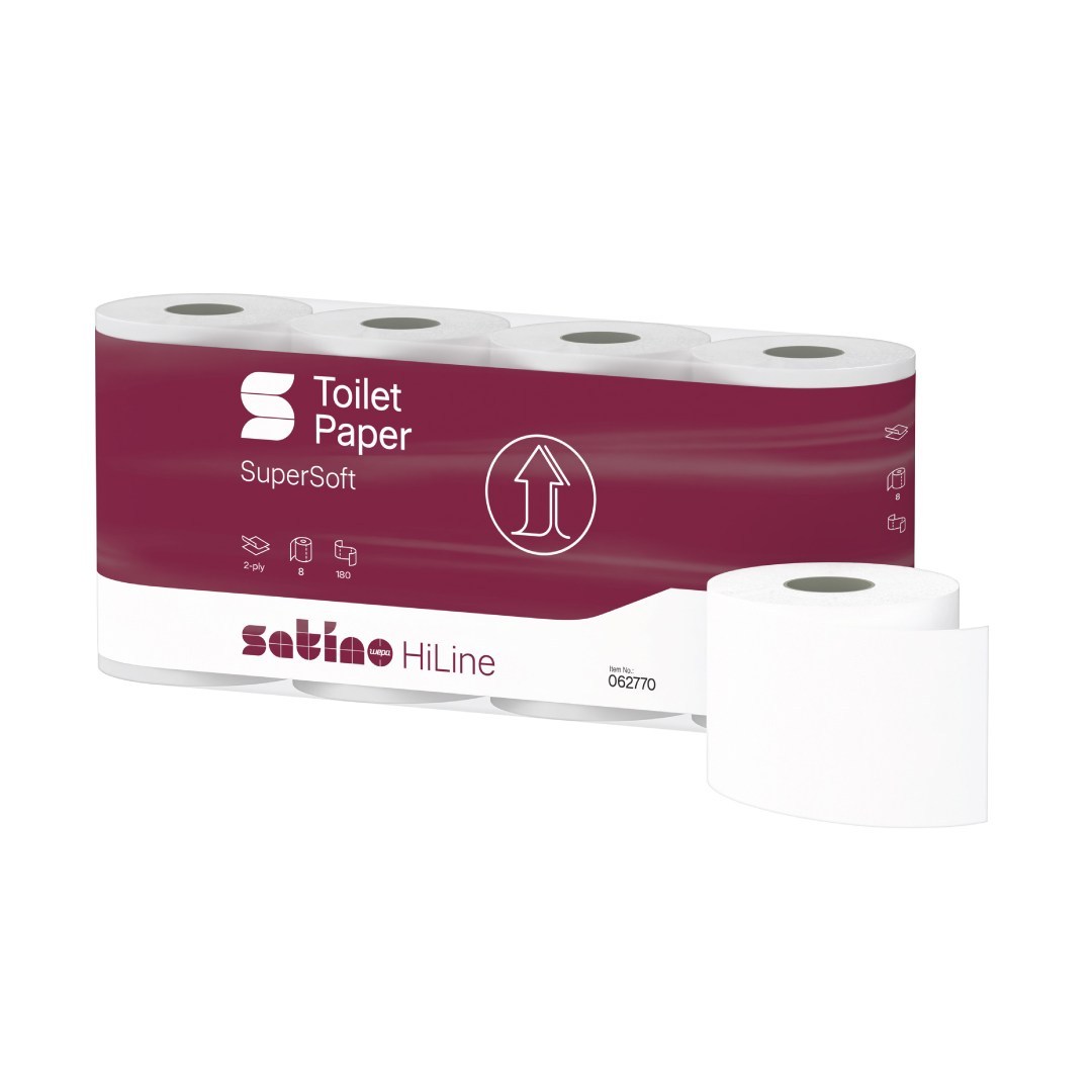 Toilet paper PRESTIGE / SAMMY, 2-ply, roll 19.8 m, white / 8 pcs