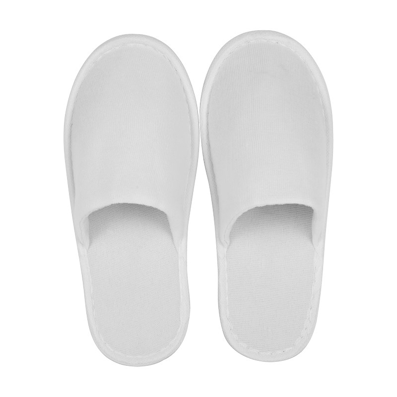 slippers STANDARD white closed 28 cm with white dot sole