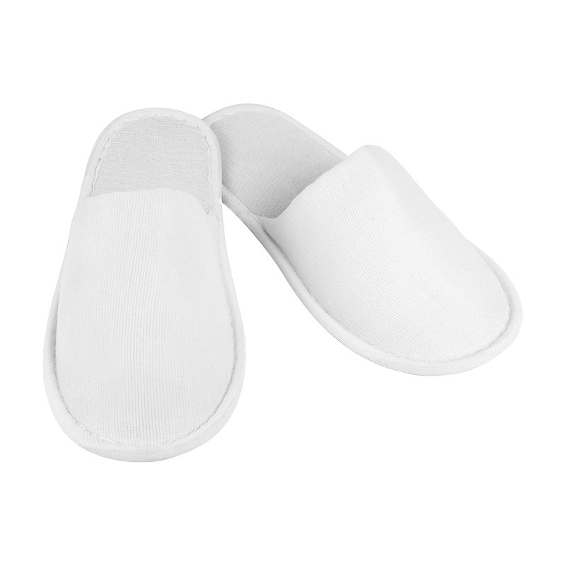 slippers STANDARD white closed 28 cm with white dot sole