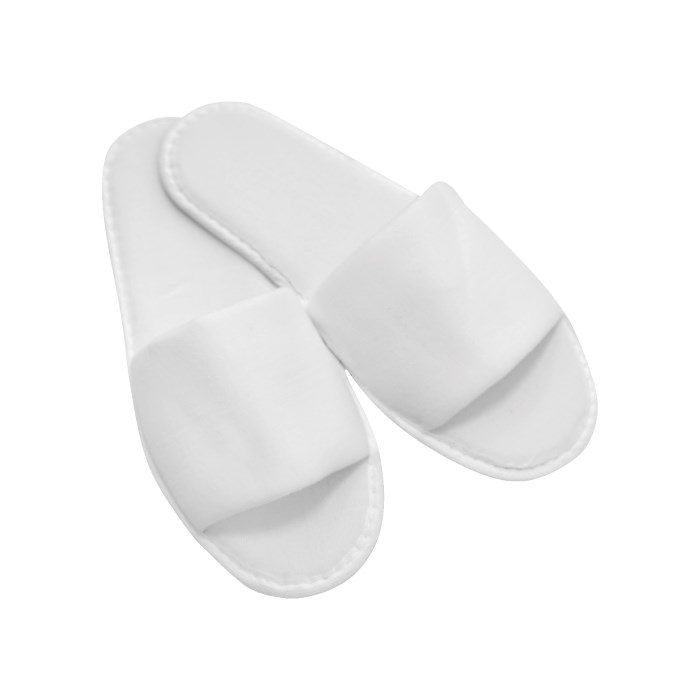 Froté pantofle STANDARD bílé, otevřené, 28 cm