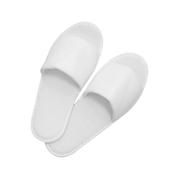 Froté pantofle STANDARD bílé, otevřené, 28 cm