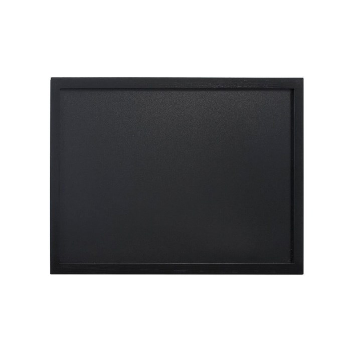 Popisovací tabule nastěnná 40 x 60 cm, lakovaná, černá s popisovačem