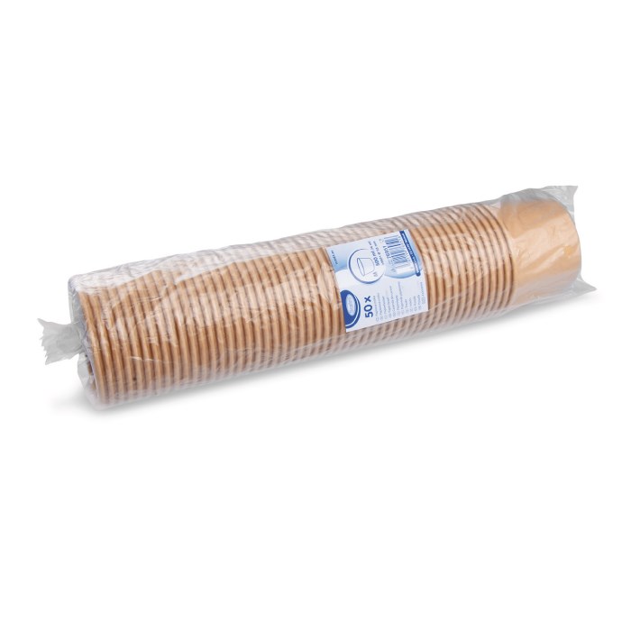 round paper bowl brown 500ml, 50pcs