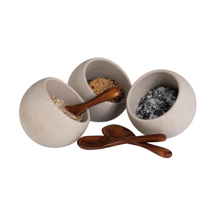 serving set Moon 6 pcs grey
