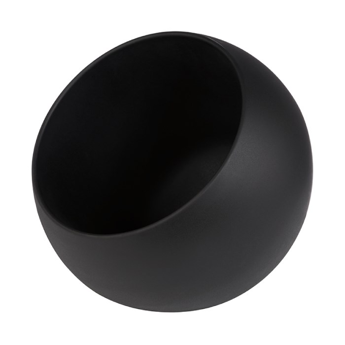 miska MOON, melamin, černá, pr. 19 cm, v. 17,5 cm, 0,8 l, vč.  víčka