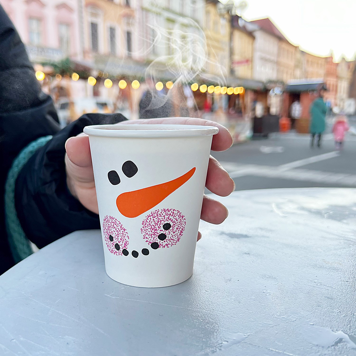 kelímek papírový Sněhulák 280ml M / 50ks (pr. 80mm)