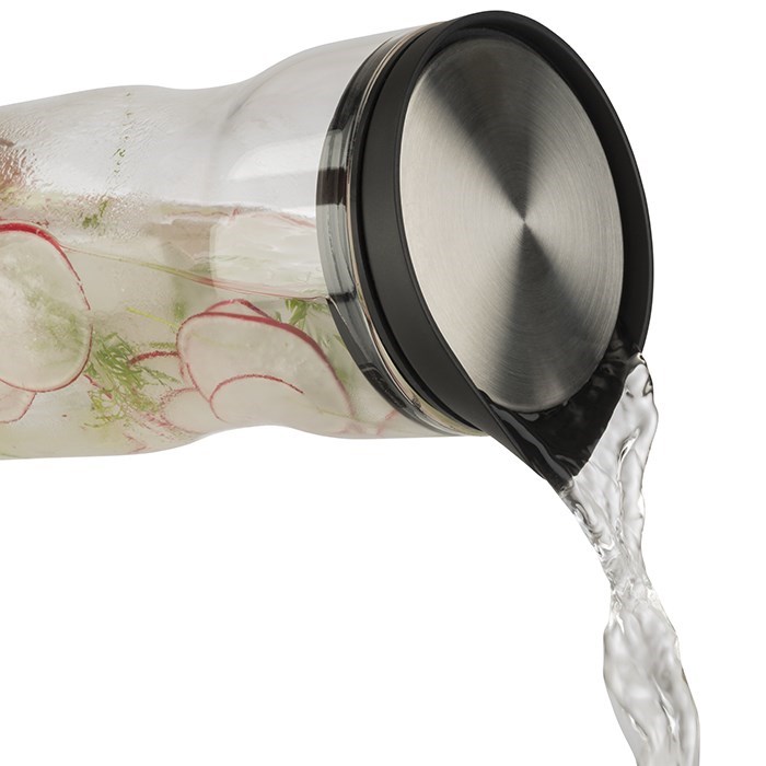 glass carafe 1.2L with lid