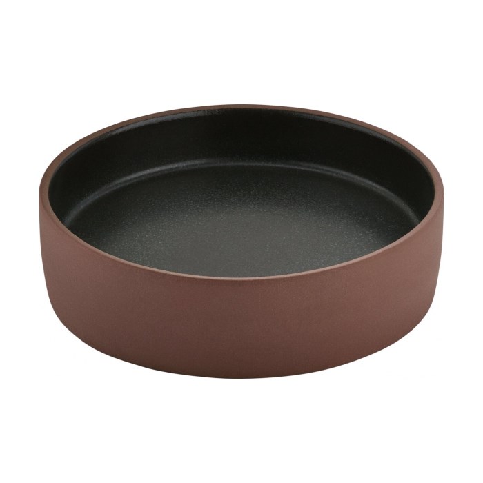 2in1 Plate flat/deep brown/black 16cm