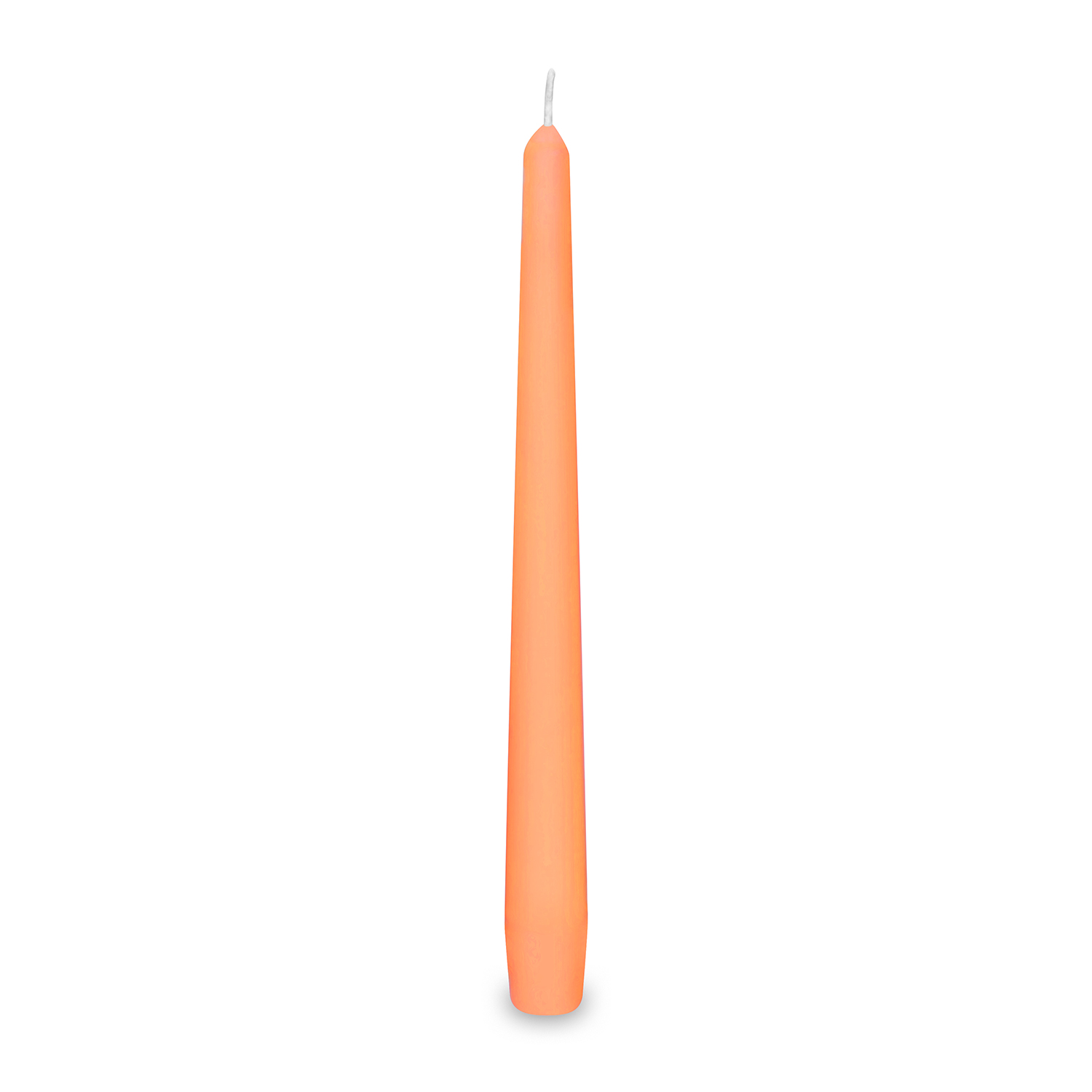svíčky 24 cm / 10 ks apricot kónické