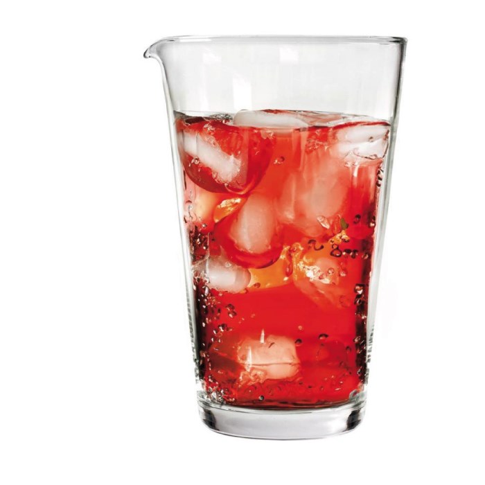 mixing glas with lip