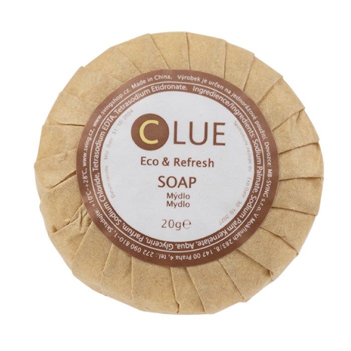 CLUE hotel soap in paper packaging, 20 g