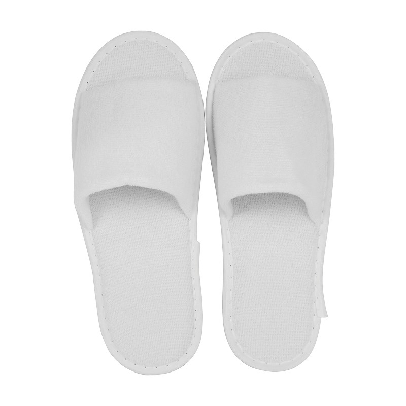 Hotel slippers LIGHT white, open
