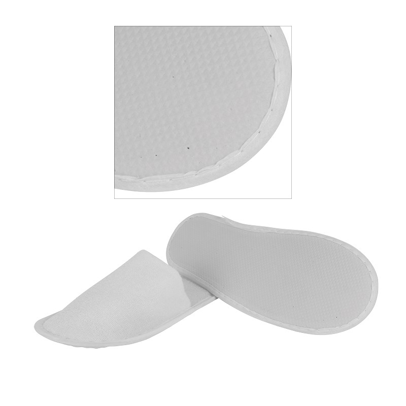 Hotel slippers LIGHT white, closed