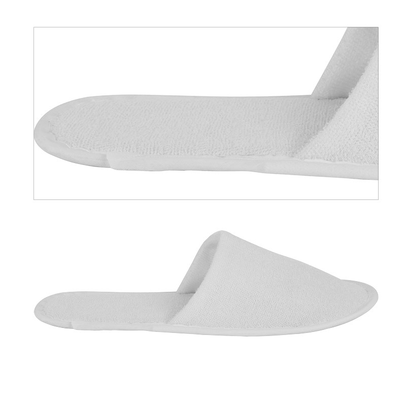 Hotel slippers LIGHT white, closed