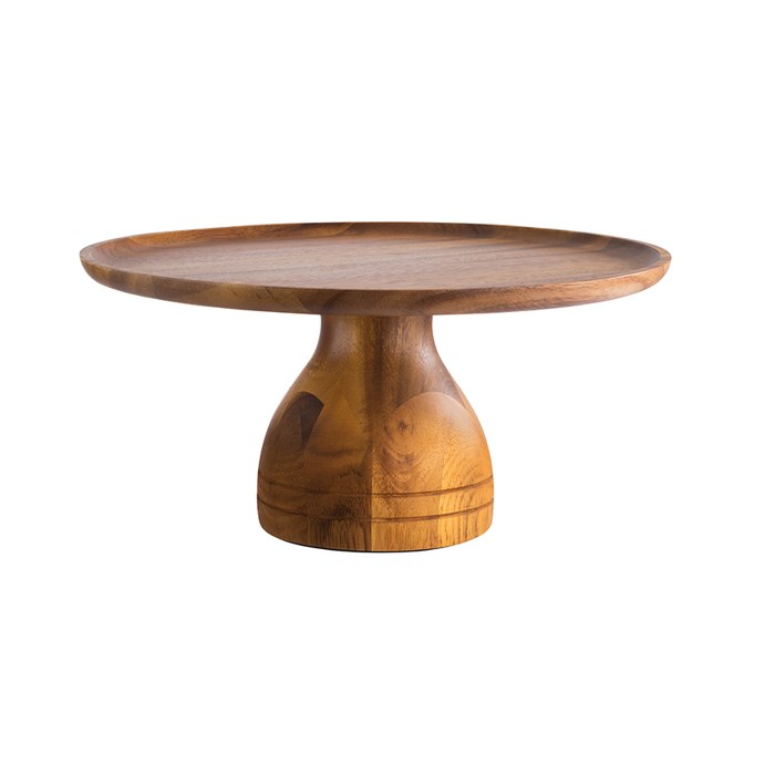 Servírovací a dortový podnos AKACIA, průměr 33 cm, výška 16 cm