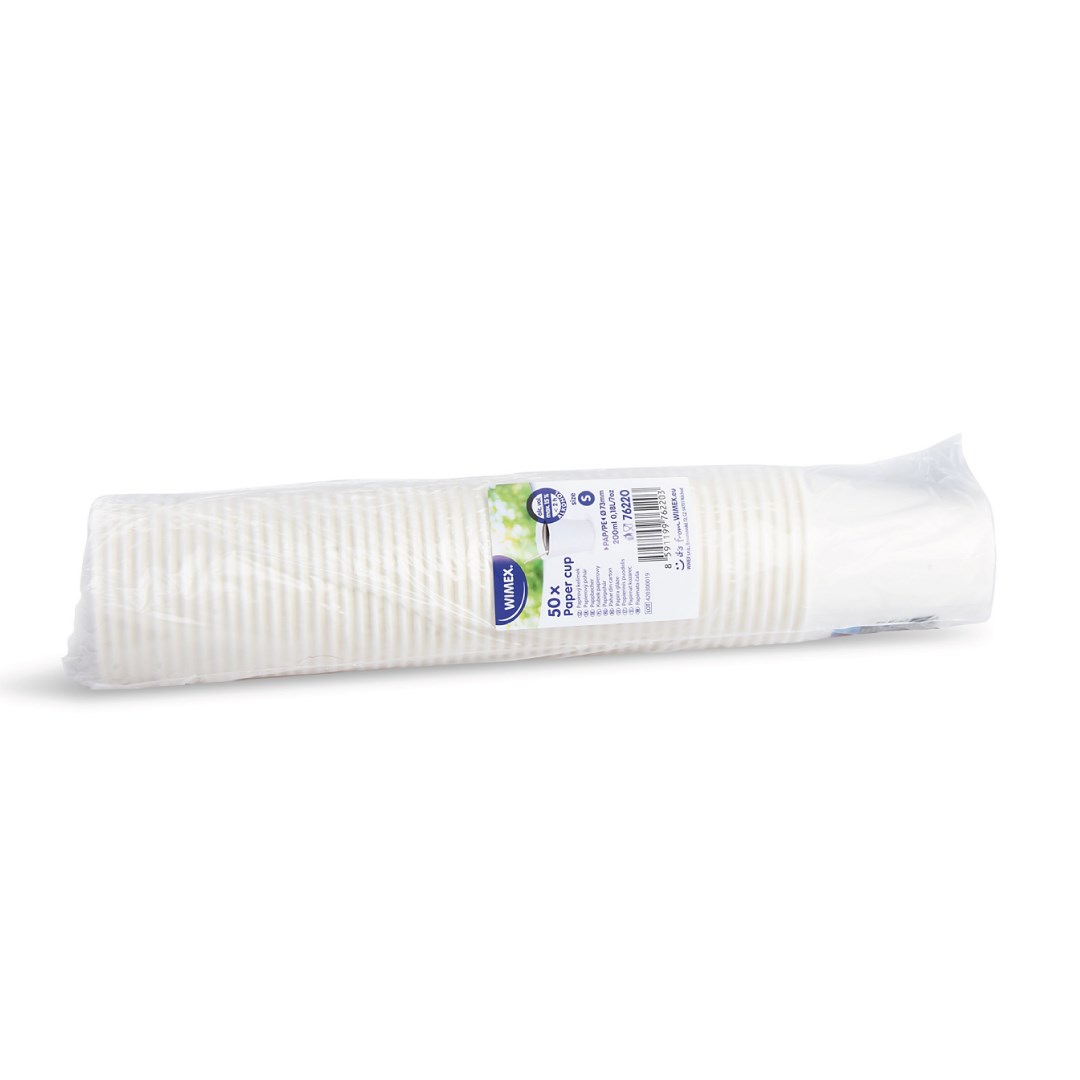 kelímek papírový bílý 200ml S / 50ks (pr. 73mm)