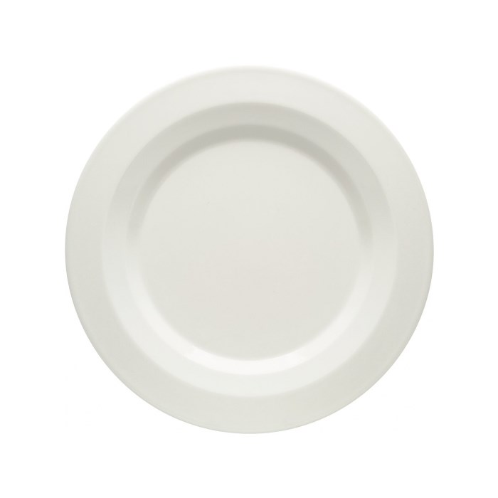 Allure Plate flat round with rim 17cm