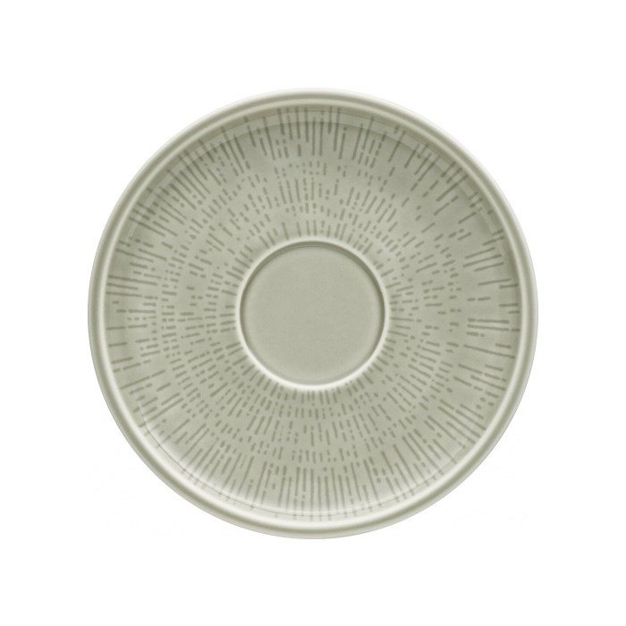 Shiro Glaze Saucer round structure STEAM 13cm