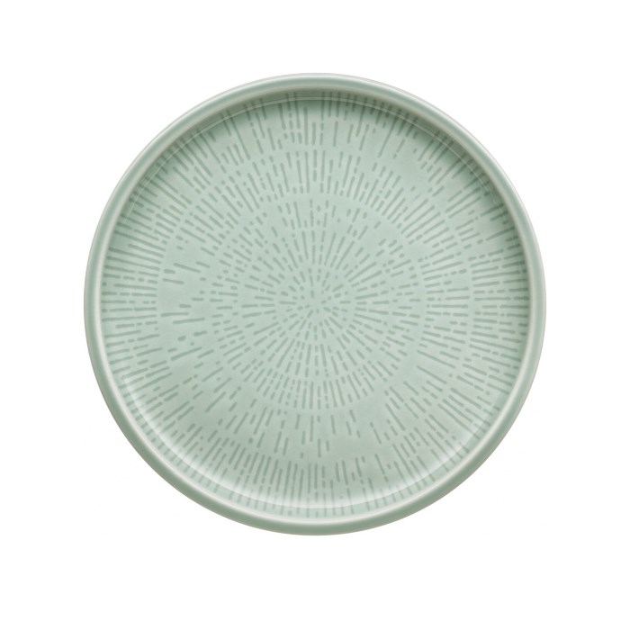 Shiro Glaze Plate flat round coupe structure FROST 28cm