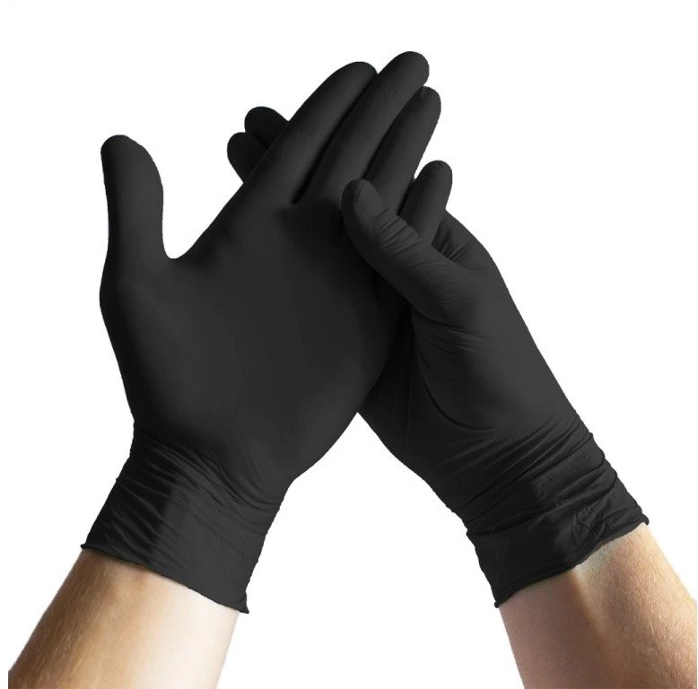 Gloves size XL 100 pcs nitrile black, powder-free