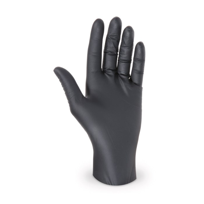 rukavice velikost S 100 ks nitrilové černé, nepudrované